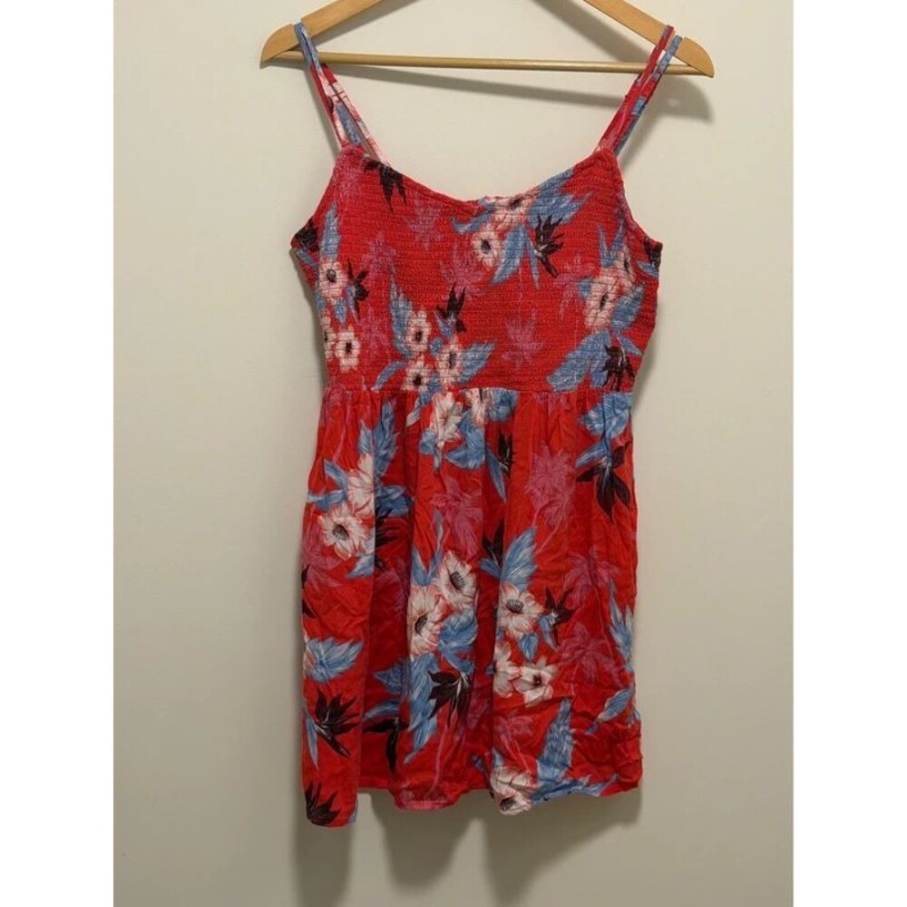 Y2K tropical floral print American Eagle dress